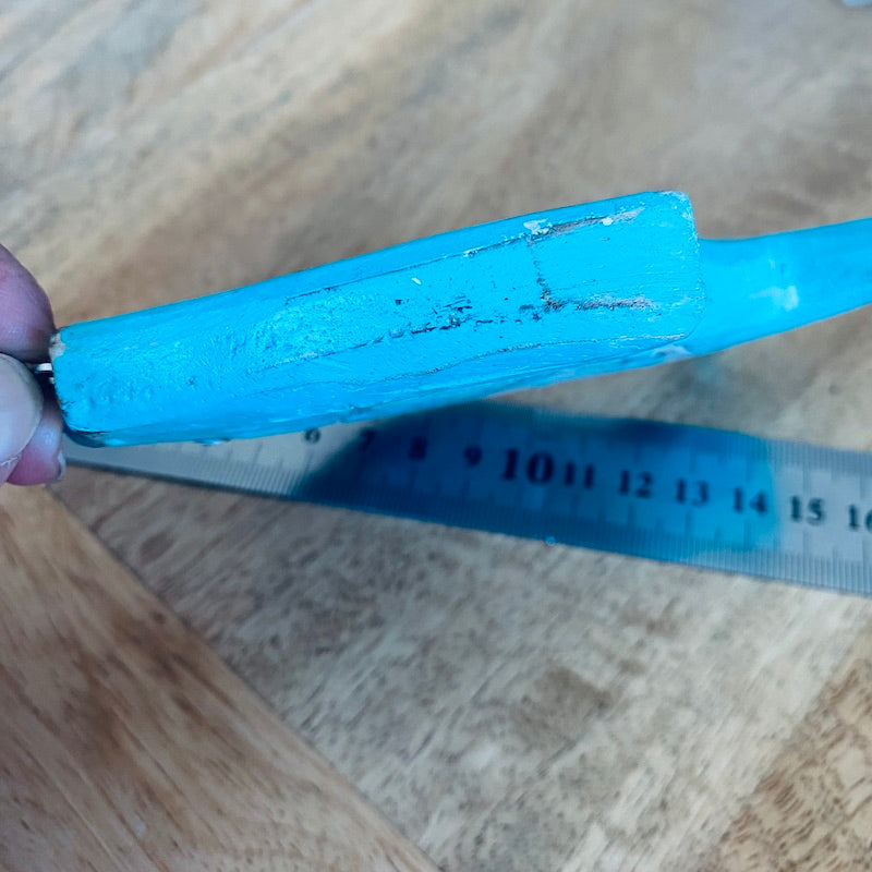 Flat Fish (1) - Turquoise - Nautical Wood Craft Decoration