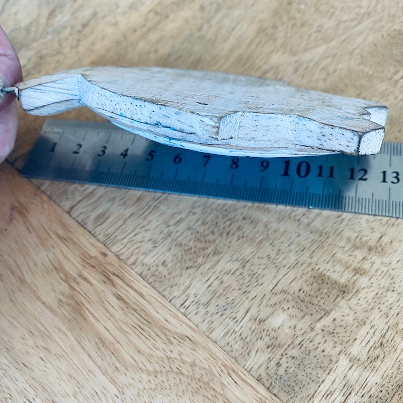 Turtle (1) - White - Nautical Wood Craft Decoration