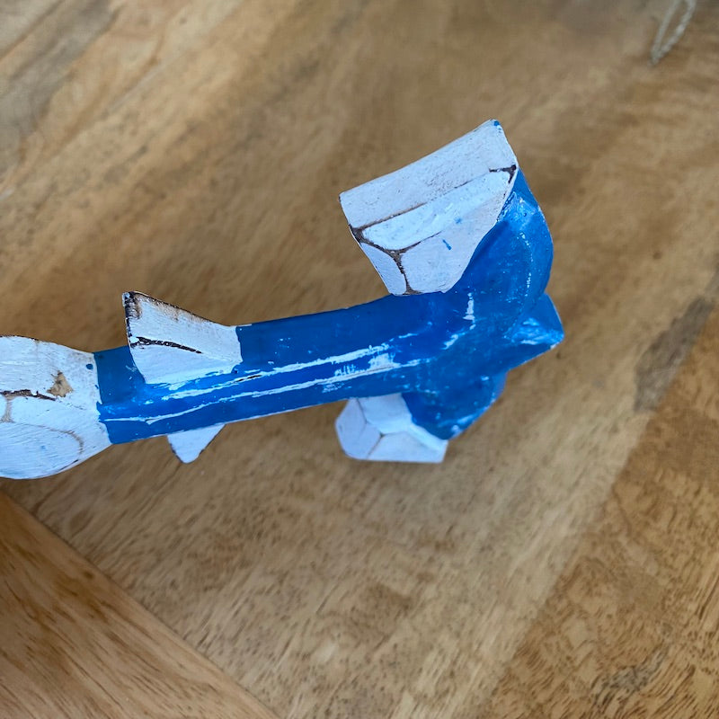 Anchor (1) - Blue - Nautical Wood Craft Decoration