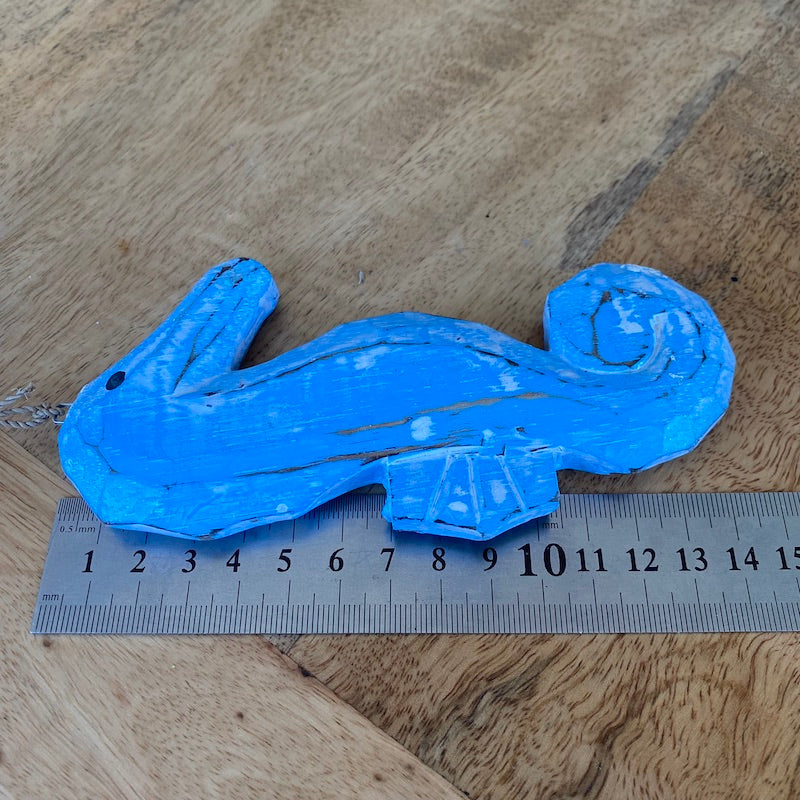Seahorse (1) - Blue - Nautical Wood Craft Decoration