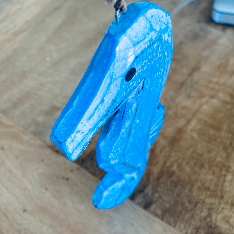 Seahorse (1) - Blue - Nautical Wood Craft Decoration