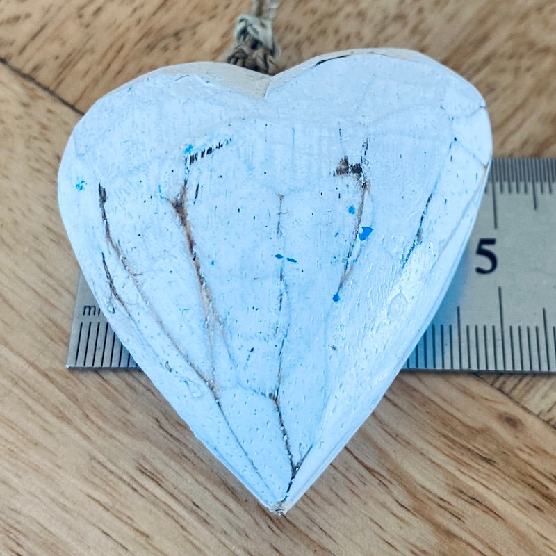Heart (1) - White - Nautical Wood Craft Decoration