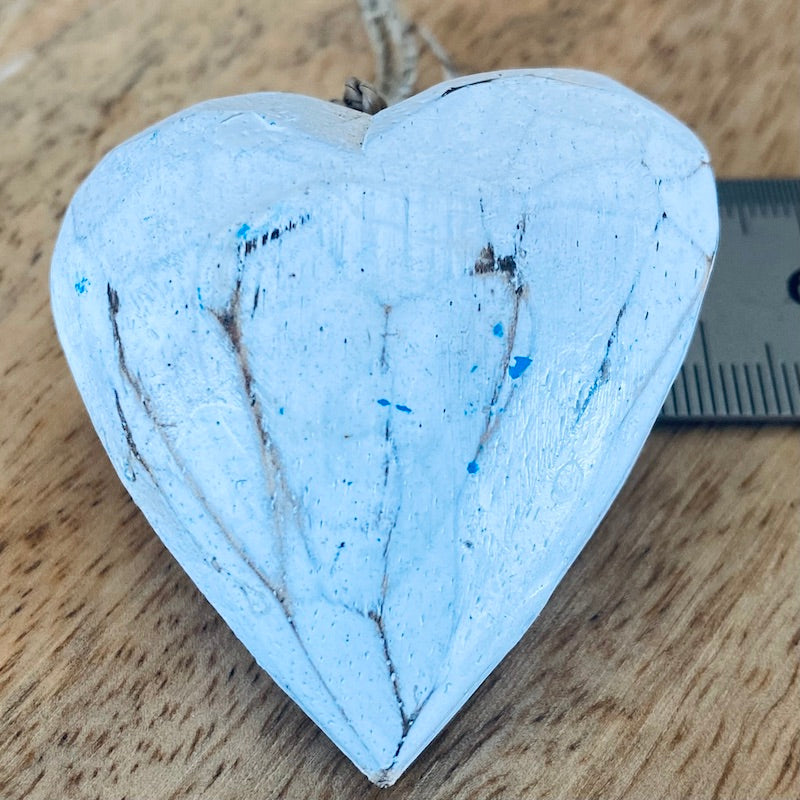 Heart (1) - White - Nautical Wood Craft Decoration