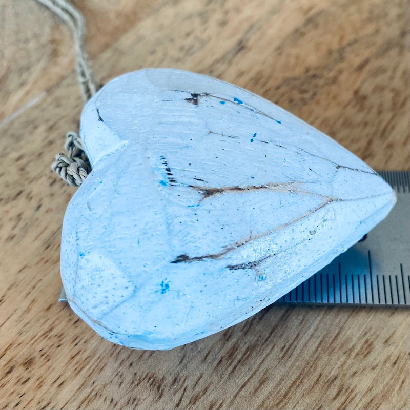 Heart (1) - White - Nautical Wood Craft Decoration