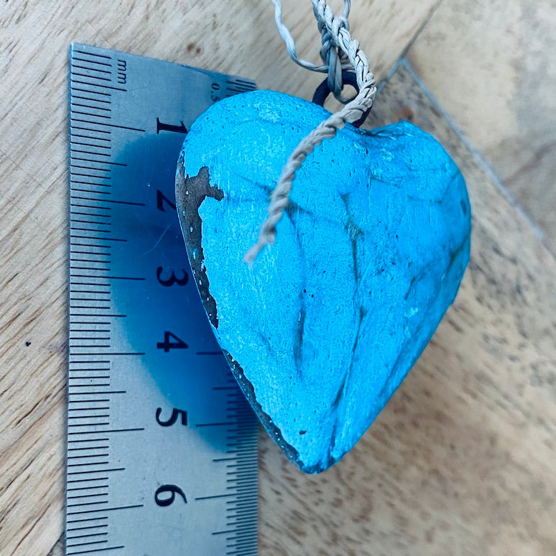 Heart (1) - Turquoise - Nautical Wood Craft Decoration