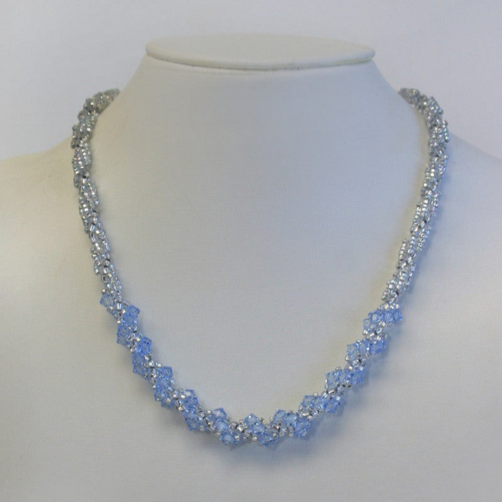 Crystal Spiral Rope Necklace Pattern
