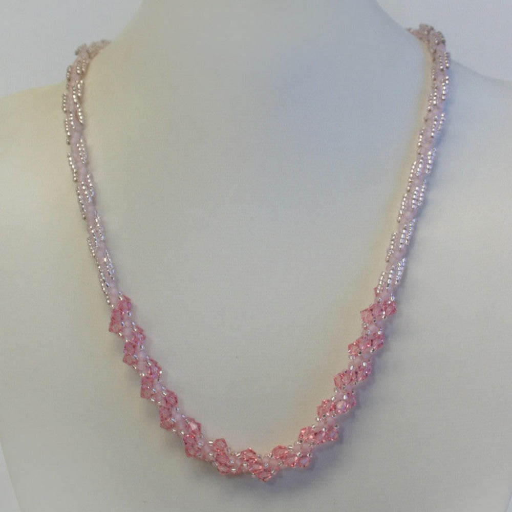 Crystal Spiral Rope Necklace Pattern
