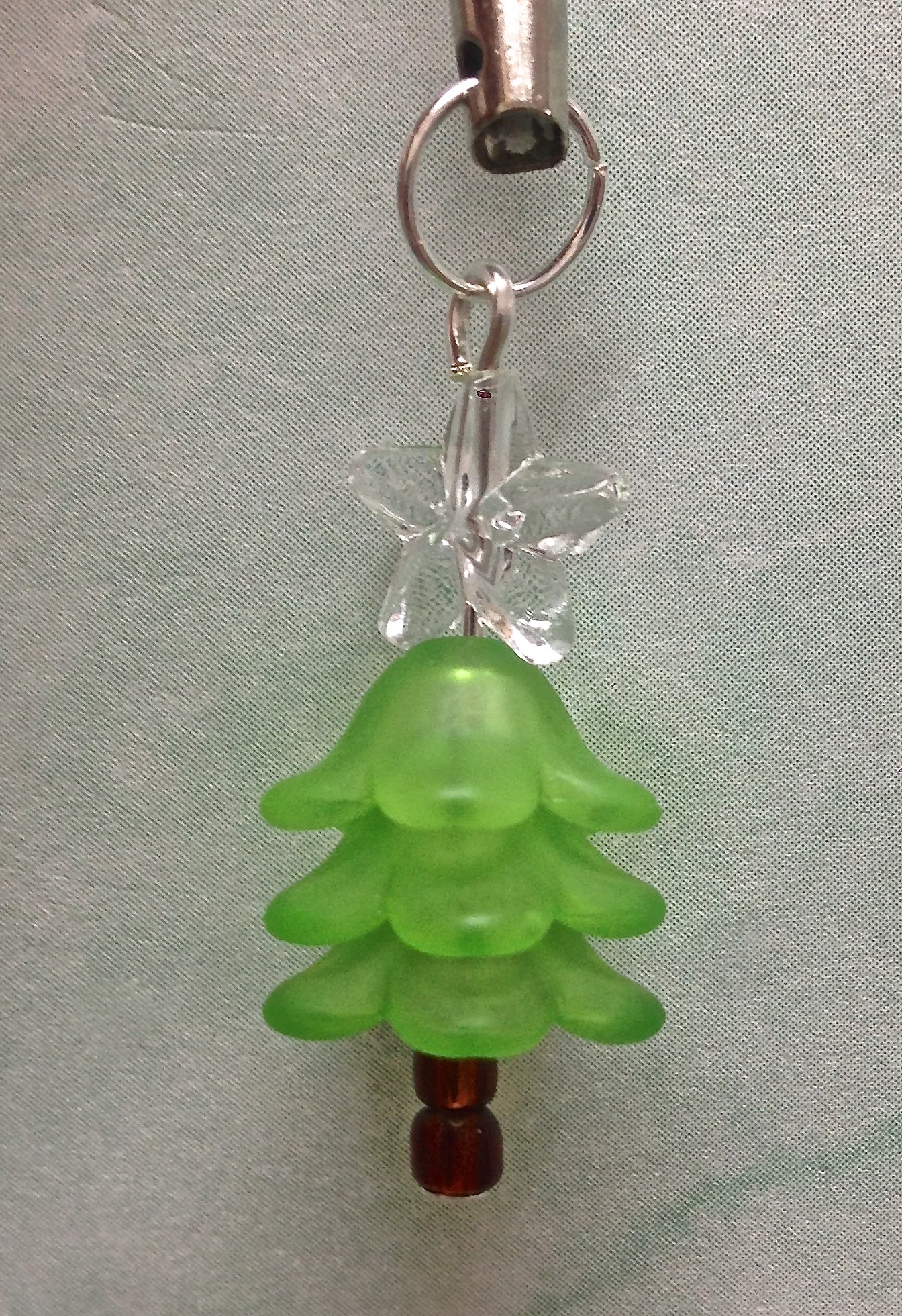 Christmas Tree Earrings Kit - Silver - Pierced