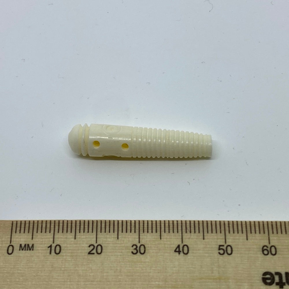 37x8mm Cone Bead (10) - Vintage Bone Beads