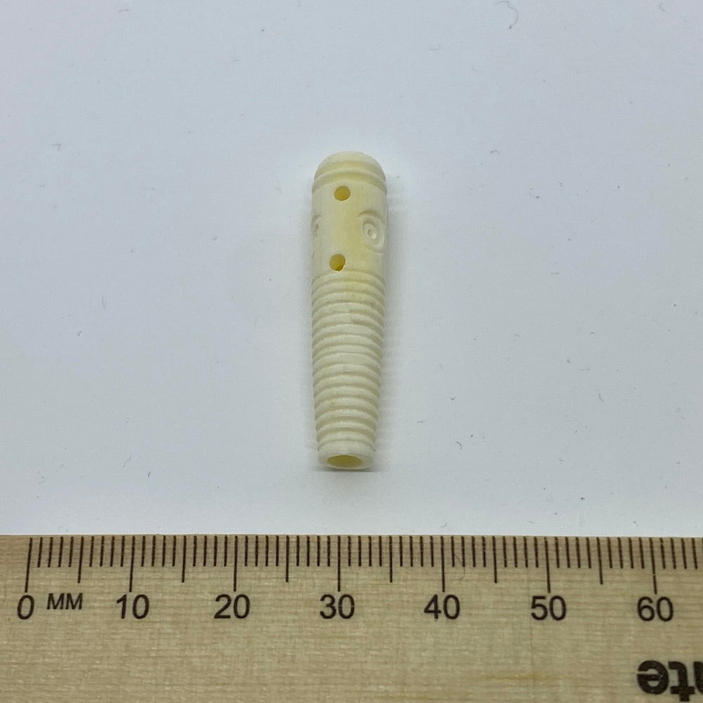 37x8mm Cone Bead (10) - Vintage Bone Beads