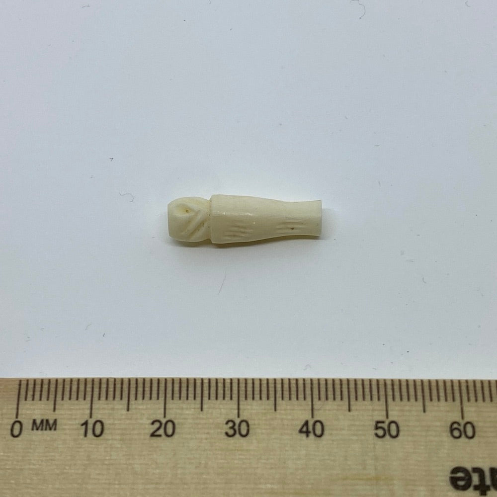 23x6mm Column Bead (10) - Vintage Bone Beads