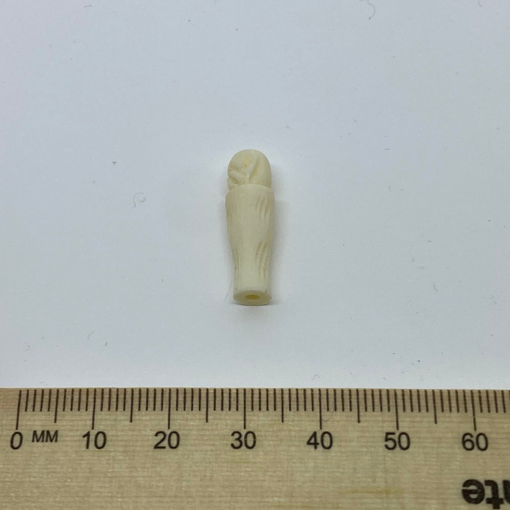 23x6mm Column Bead (10) - Vintage Bone Beads