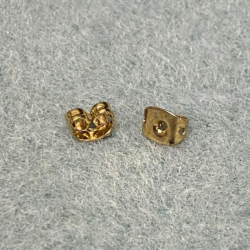 Earring (Butterfly) Stud Backs (50) - Gold