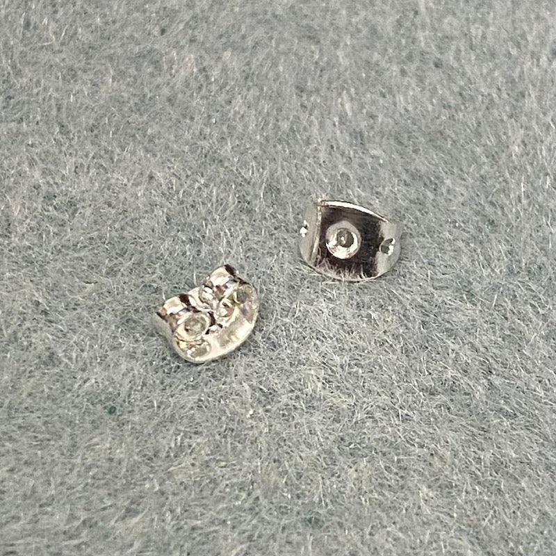 Earring (Butterfly) Stud Backs (50) - Silver