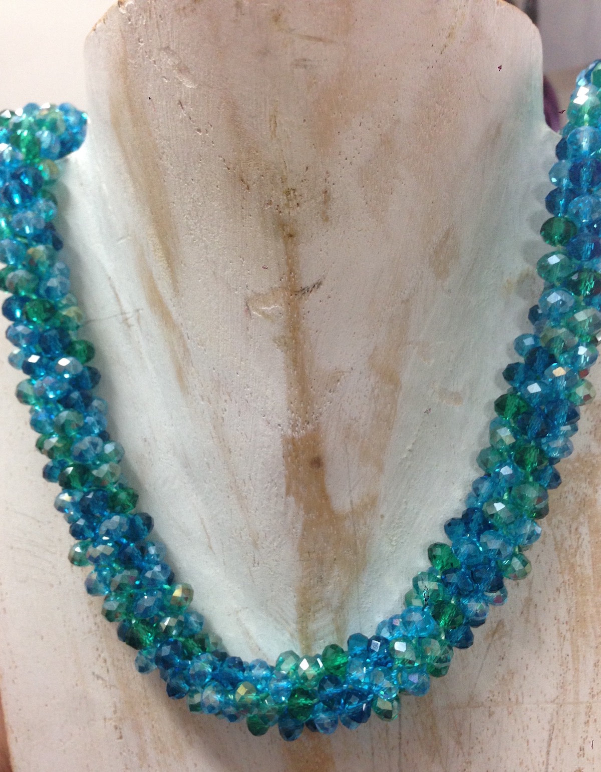 Kumihimo w. Crystal Rondelles Necklace & Bracelet Pattern