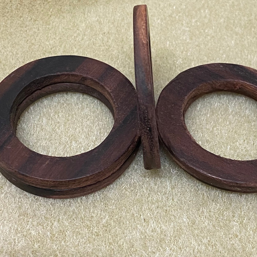 35mm Wood Rings (10) - Teak