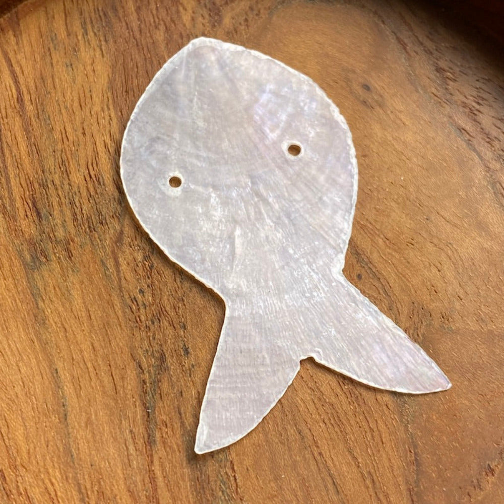 fish shape capiz shell for the purpose of hanging decoration, and craft and decor with one holesdrilled