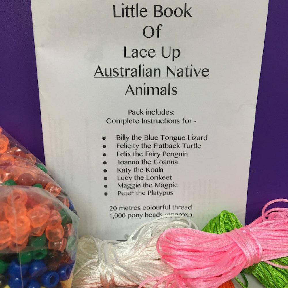 Lace-Ups - Australian Native Animals - Variety Pack - makes 8 Styles