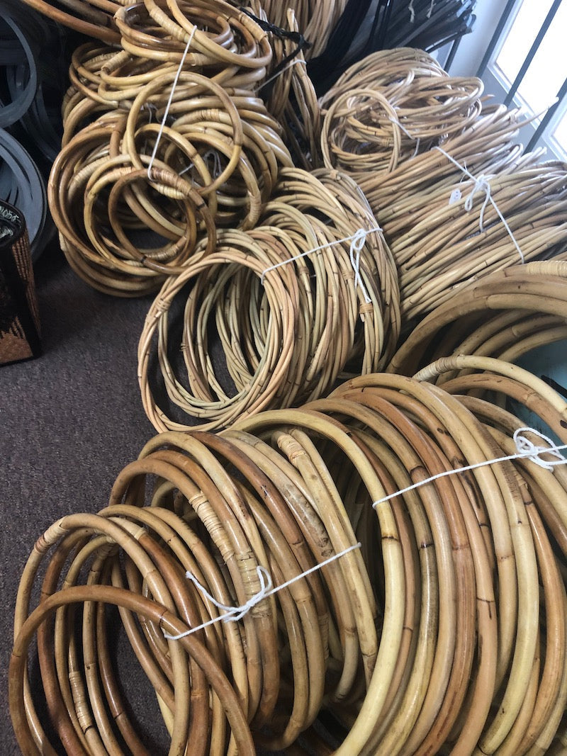 16cm - 17cm Thin Rattan Hoop - Natural & Handmade