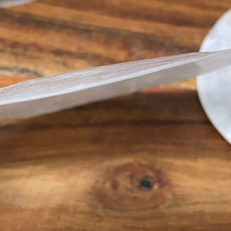 1-hole 8cm Capiz Shells (10) - White