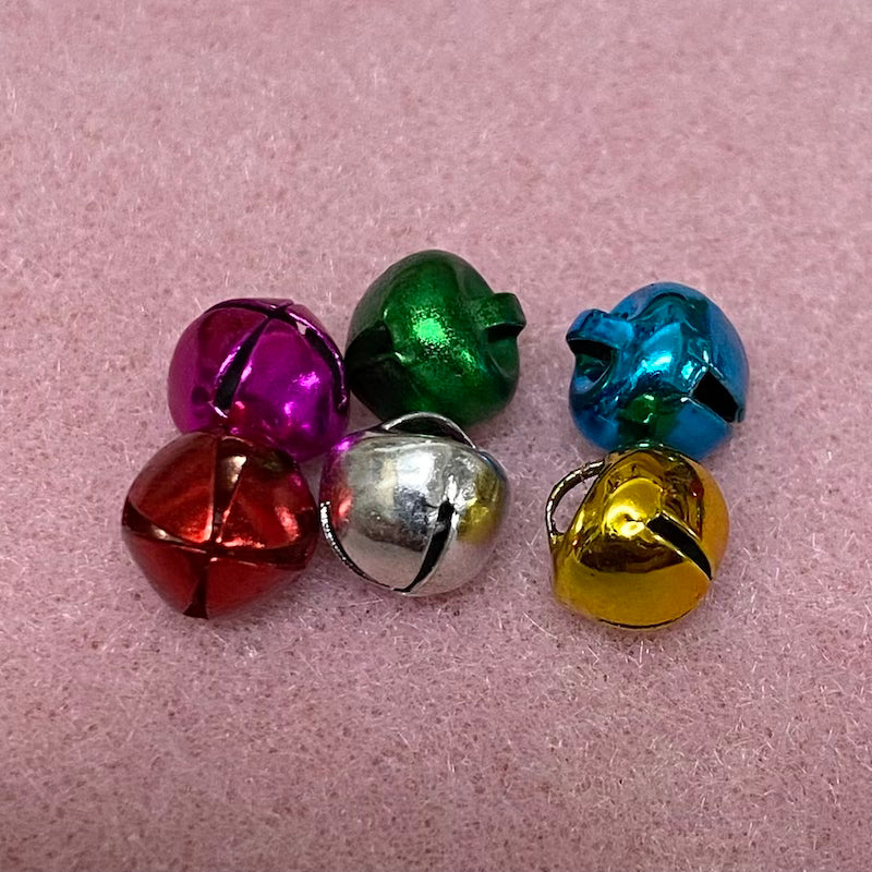 8mm Bells (50) - Mixed Colours