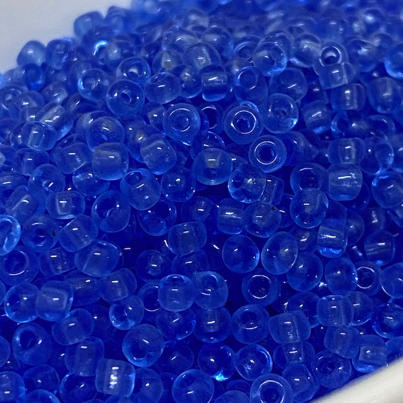Water Blue - 8/0 Transparent (50g) - Seed Beads