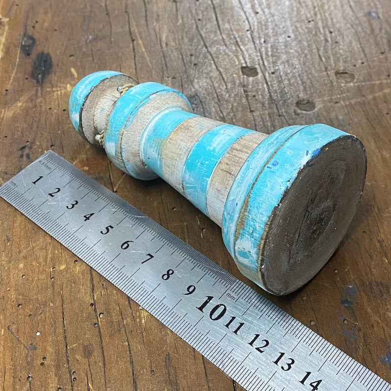 Lighthouse (1) - Turquoise - Nautical Wood Craft Decoration