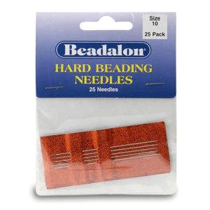 Beadalon Hard Beading Needles - Size 10