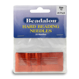 Beadalon Hard Beading Needles - Size 12