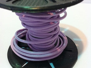 2mm Round Leather Cord (1.5m) - Light Purple