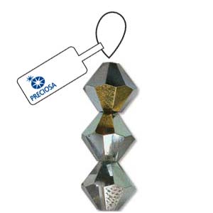 4mm Crystal Marea - Preciosa Bicone Crystal (1 String)