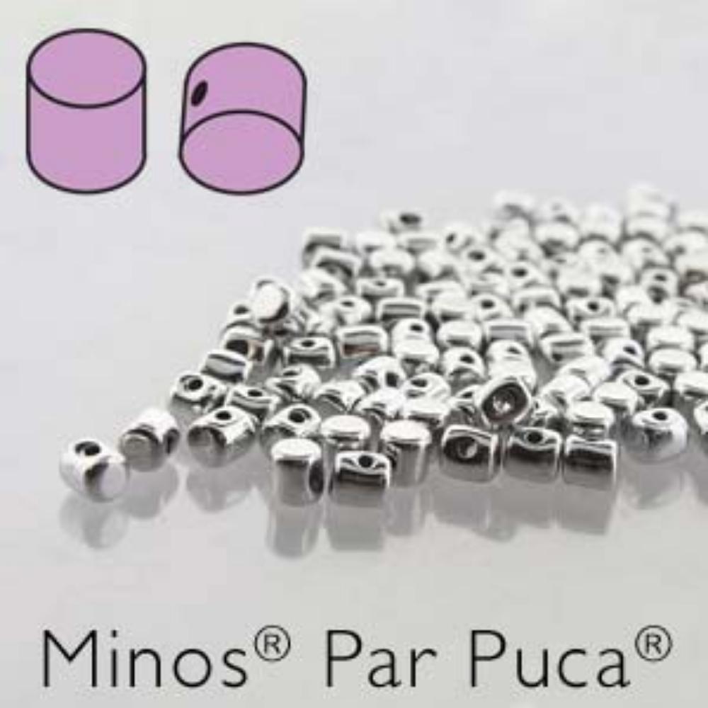 Minos ® par Puca Beads - Argentees - 10g Tube