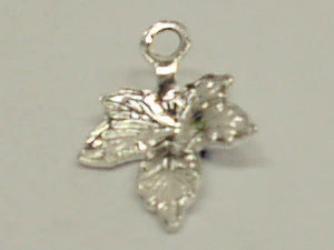 11mm Maple Leaf w. Loop (25) - Silver