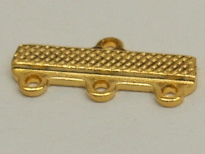 3to1 Connector Bar Gold Qty: 10