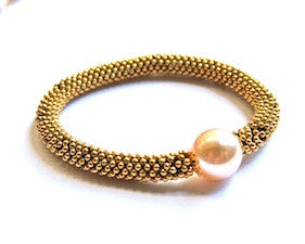 8mm Pinwheel Beads (50) - Antique Gold