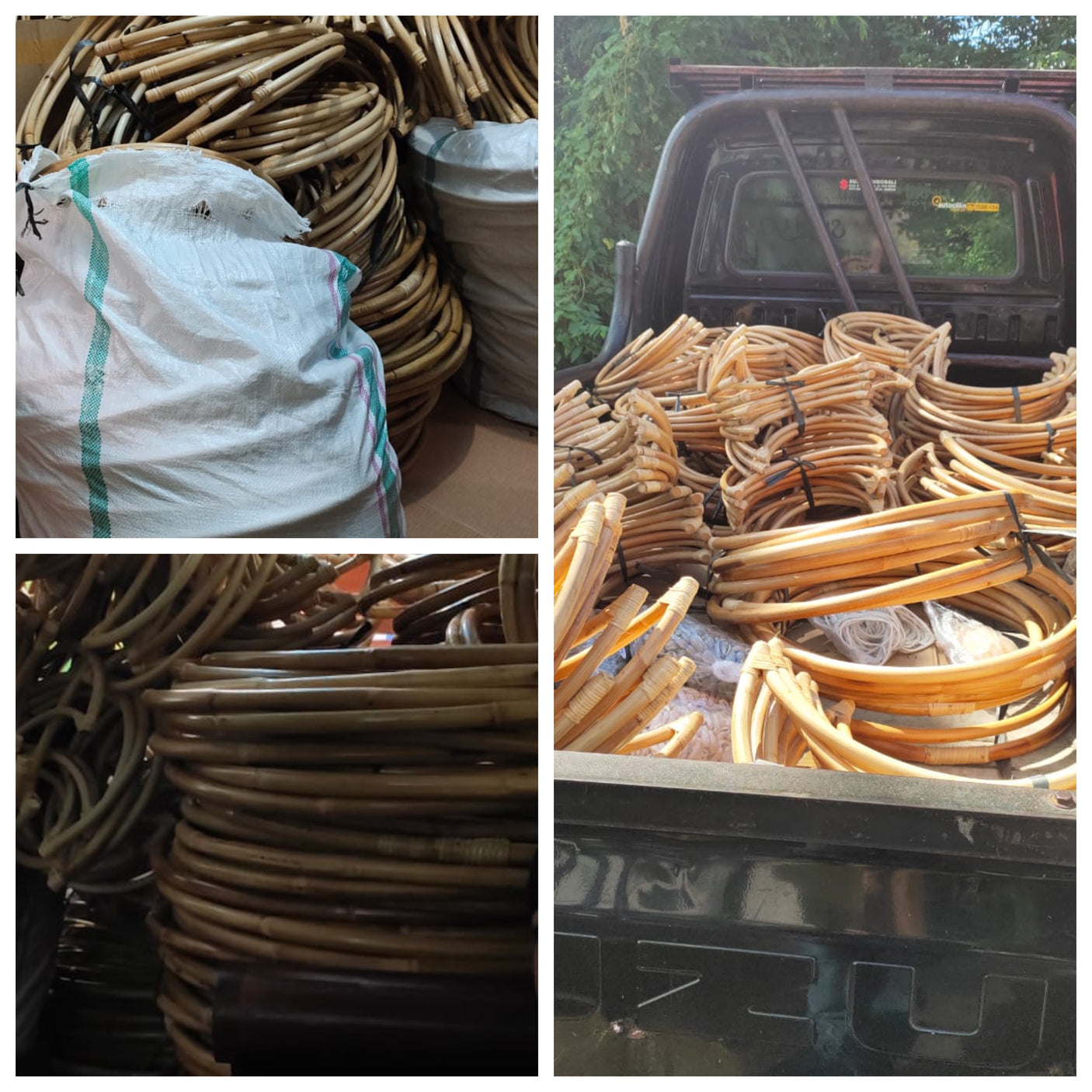 Rattan Natural Hand Made Moons - 35-38cm