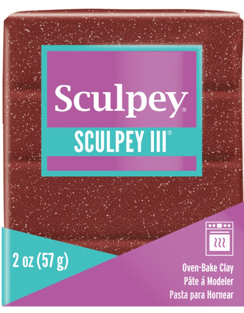 Garnet Glitter (57g) - Sculpey III Polymer Clay