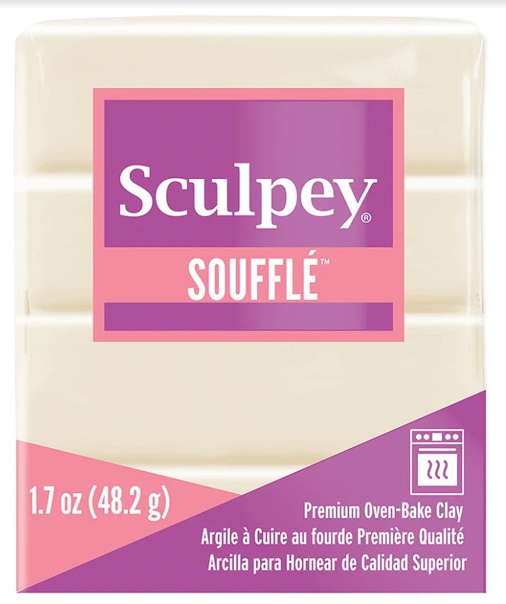 Ivory (48.2g) - Sculpey Souffle Polymer Clay