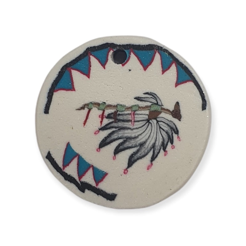 26mm Fimo Pendant (1) - Tomahawk