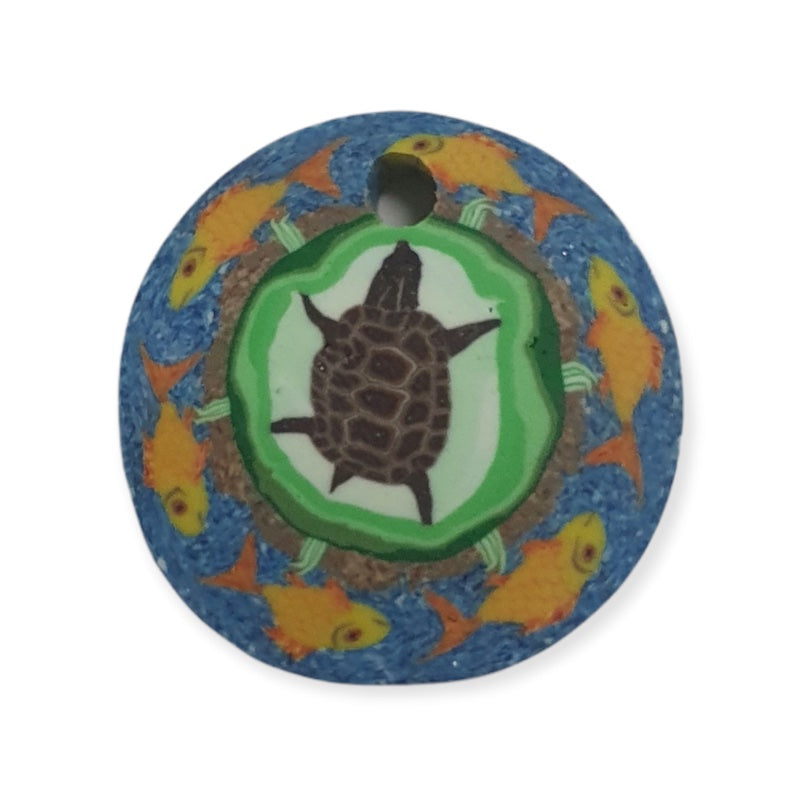 26mm Fimo Pendant (1) - Turtle