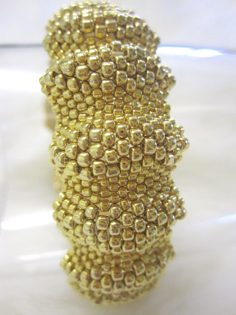 Waves of Gold (or Silver) Bracelet Pattern