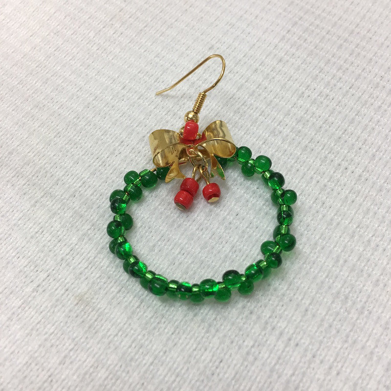 Christmas Wreath Earrings Kit