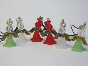 Bulk pack of Christmas Angels (Red/White & Silver) - makes 50
