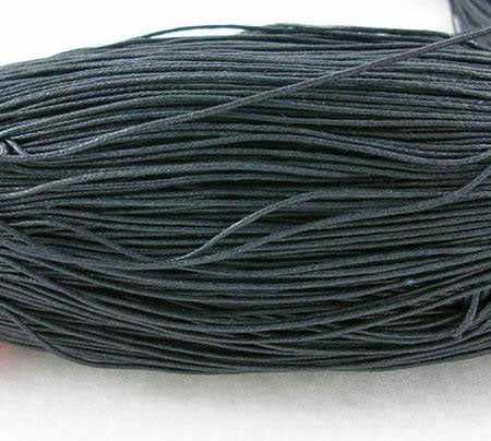2mm Wax Cotton (10m) - Black
