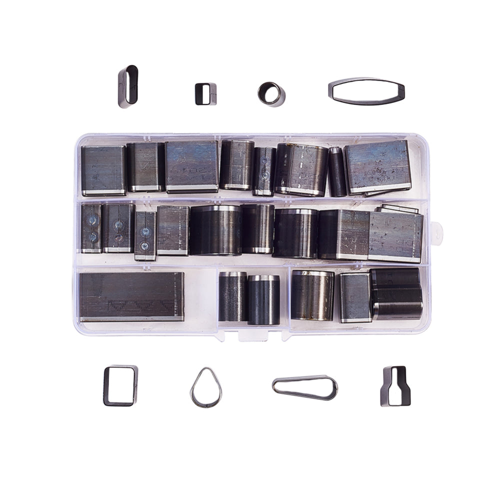 Stainless Steel Cutters (39pc) in Storage Container - Polymer Clay