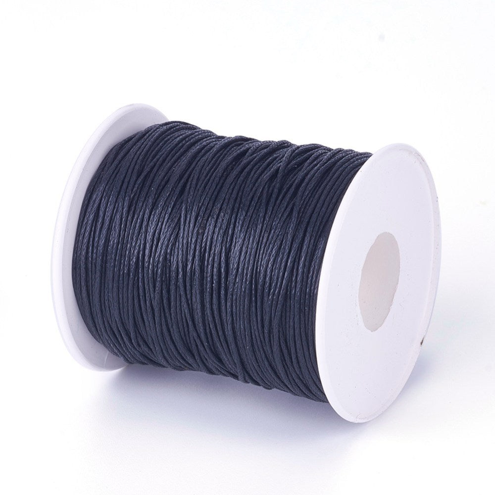 1mm Wax Cotton (10m) - Black