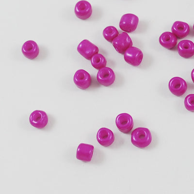 Magenta - 8/0 Baked On Colour (50g) - Seed Beads
