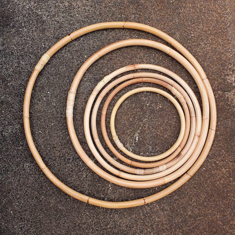 42-45cm Rattan Hoop - Natural & Handmade