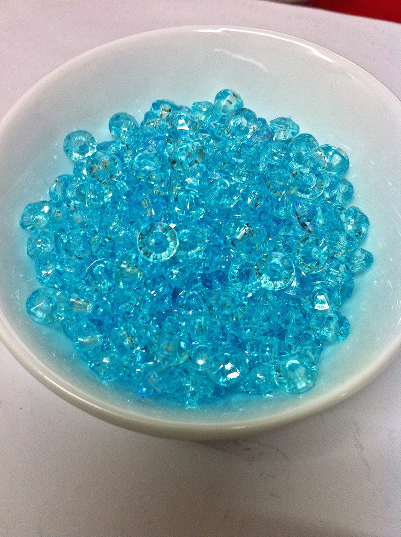 Rondelle Acrylic Beads 6x4mm (100)