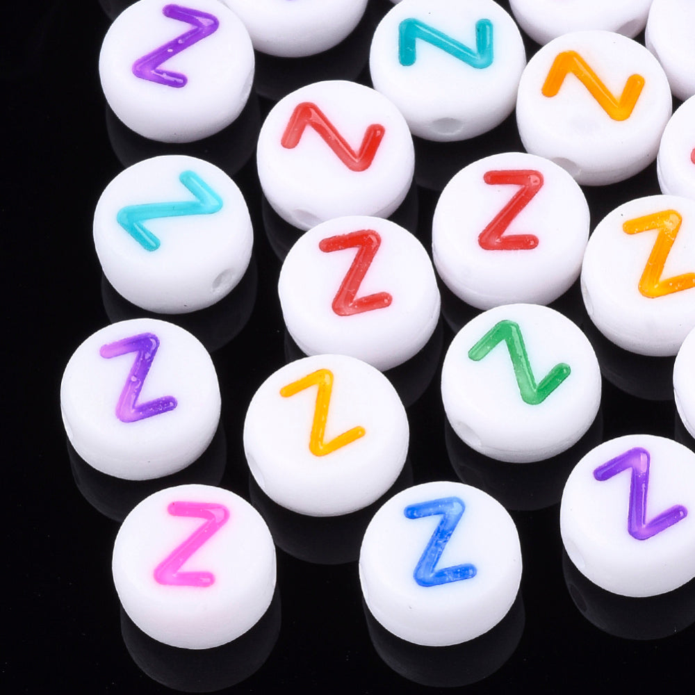 Alphabet Letter Beads (Rainbow) - Z